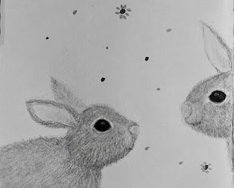 Aus einem Kaninchen wurden zwei – Wie aus einer Illustration in meinem Skizzenbuch eine Freundschaftsgeschichte werden könnte.